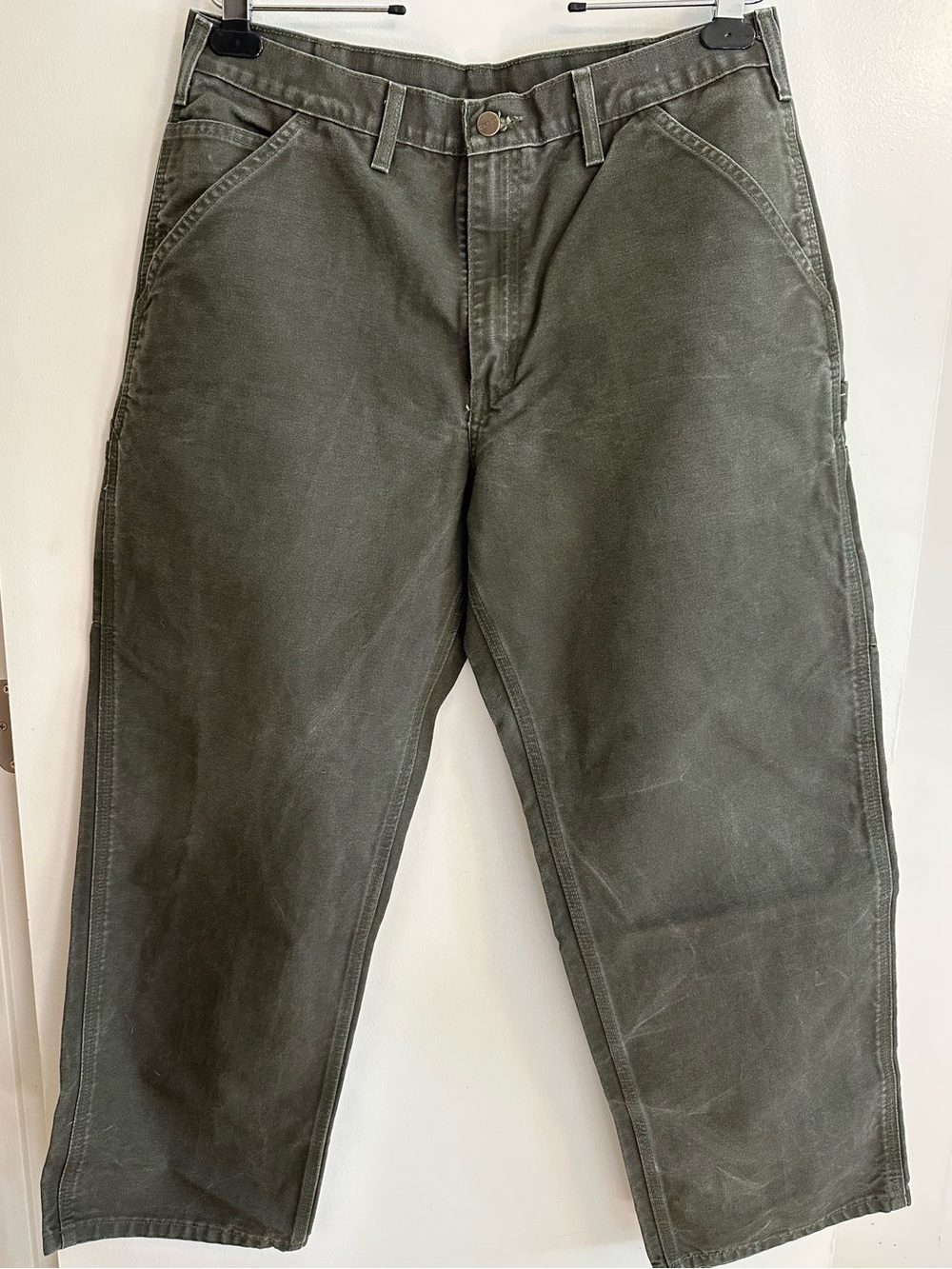 Carhartt Dungaree Fit Pants Green Waist 34 x 30